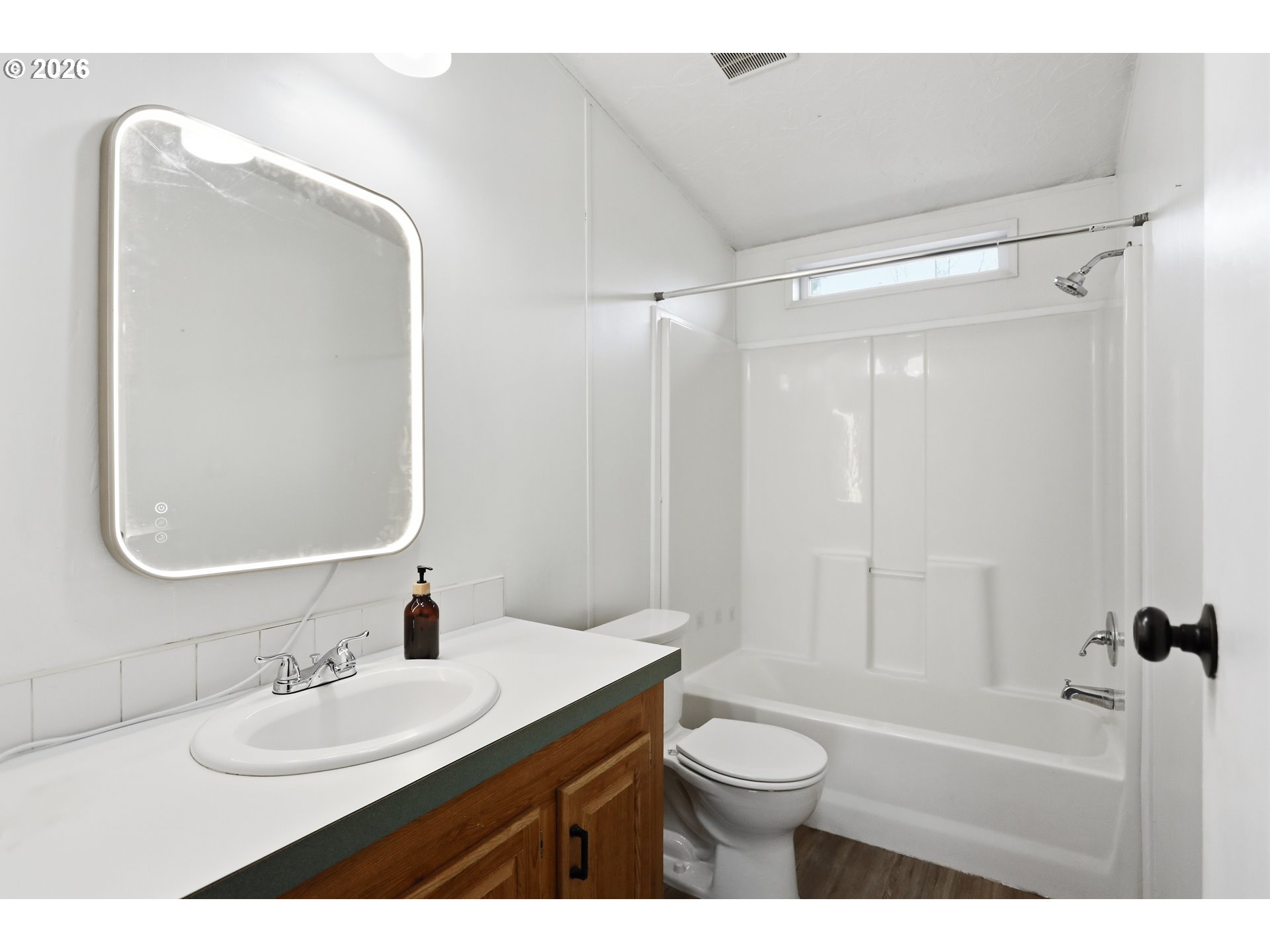 501 Northwest 3rd Street Dufur, OR 97021 - Photo 33 of 44 a bathroom with a sink a toilet and shower