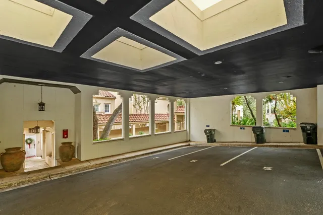 a view of a livingroom with a large window