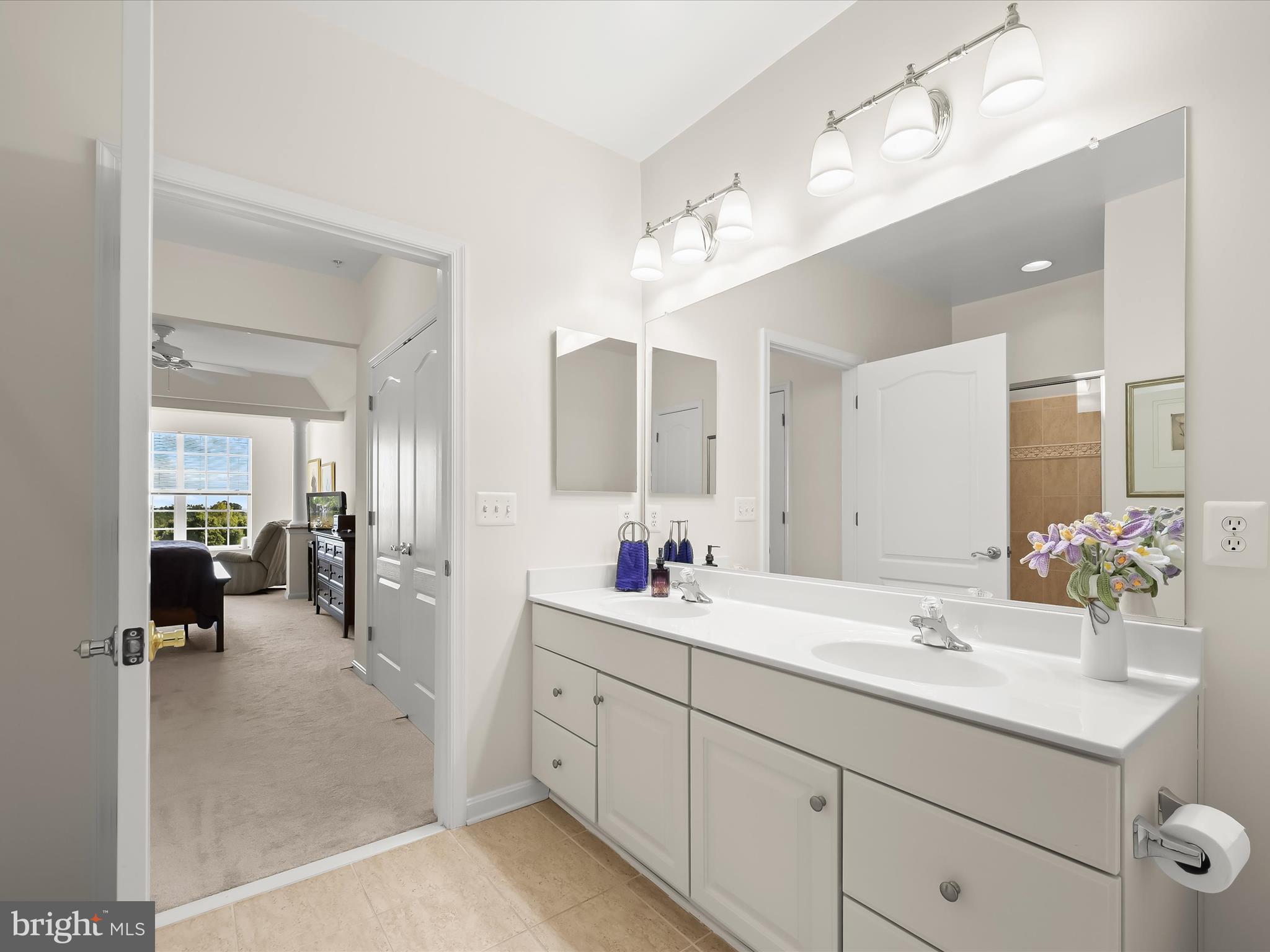 7325 Brookview Road, Unit 305 Elkridge, MD 21075 - Photo 26 of 40 a bathroom with a sink vanity and a mirror