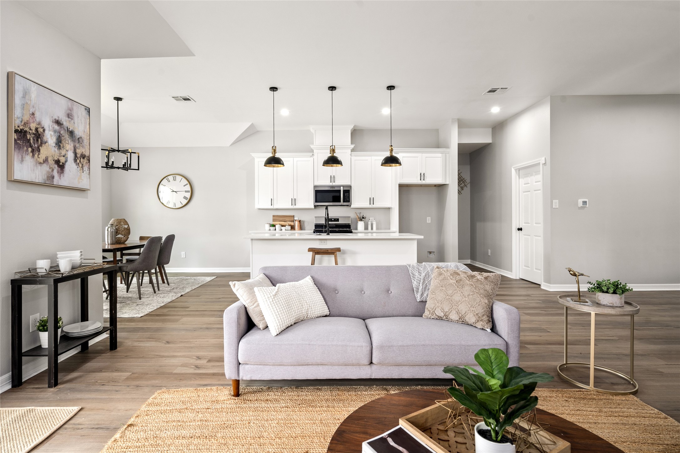 14307 Laredo Street Houston, TX 77015 - Photo 17 of 38 a living room with furniture and kitchen view
