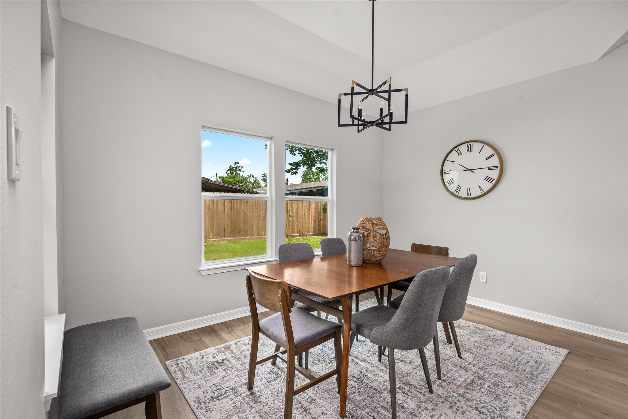 14307 Laredo Street Houston, TX 77015 - Photo 18 of 38 a view of a dining room with furniture window and wooden floor