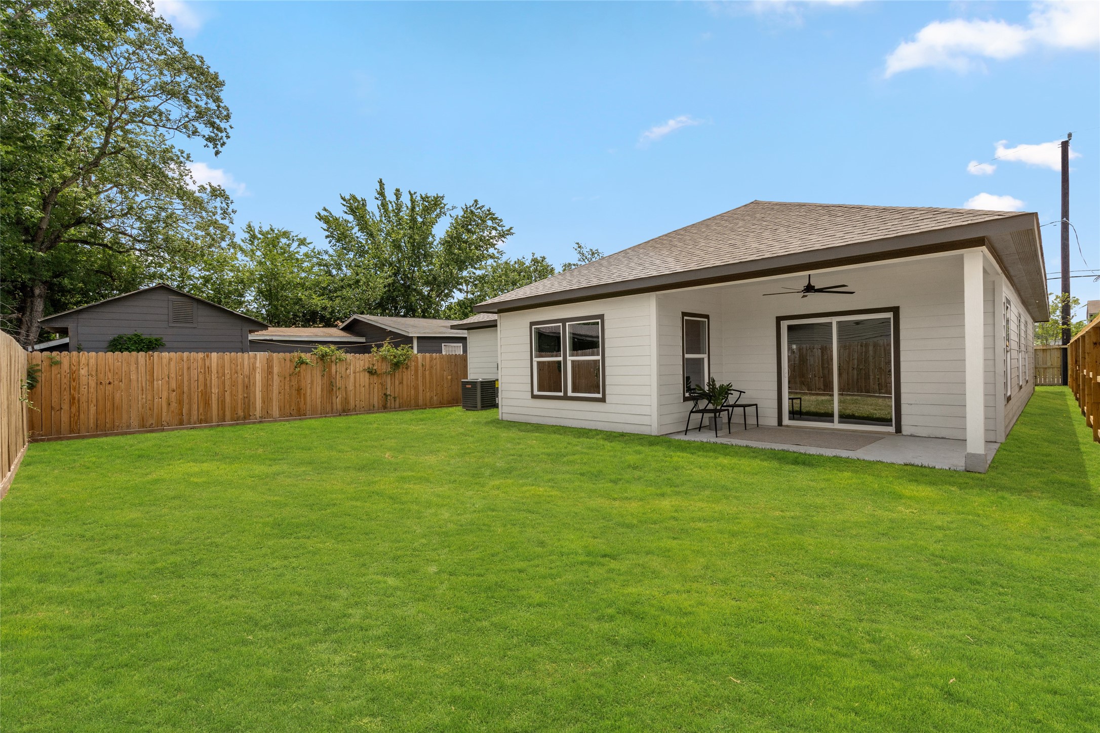 14307 Laredo Street Houston, TX 77015 - Photo 32 of 38 a view of a house with backyard and garden