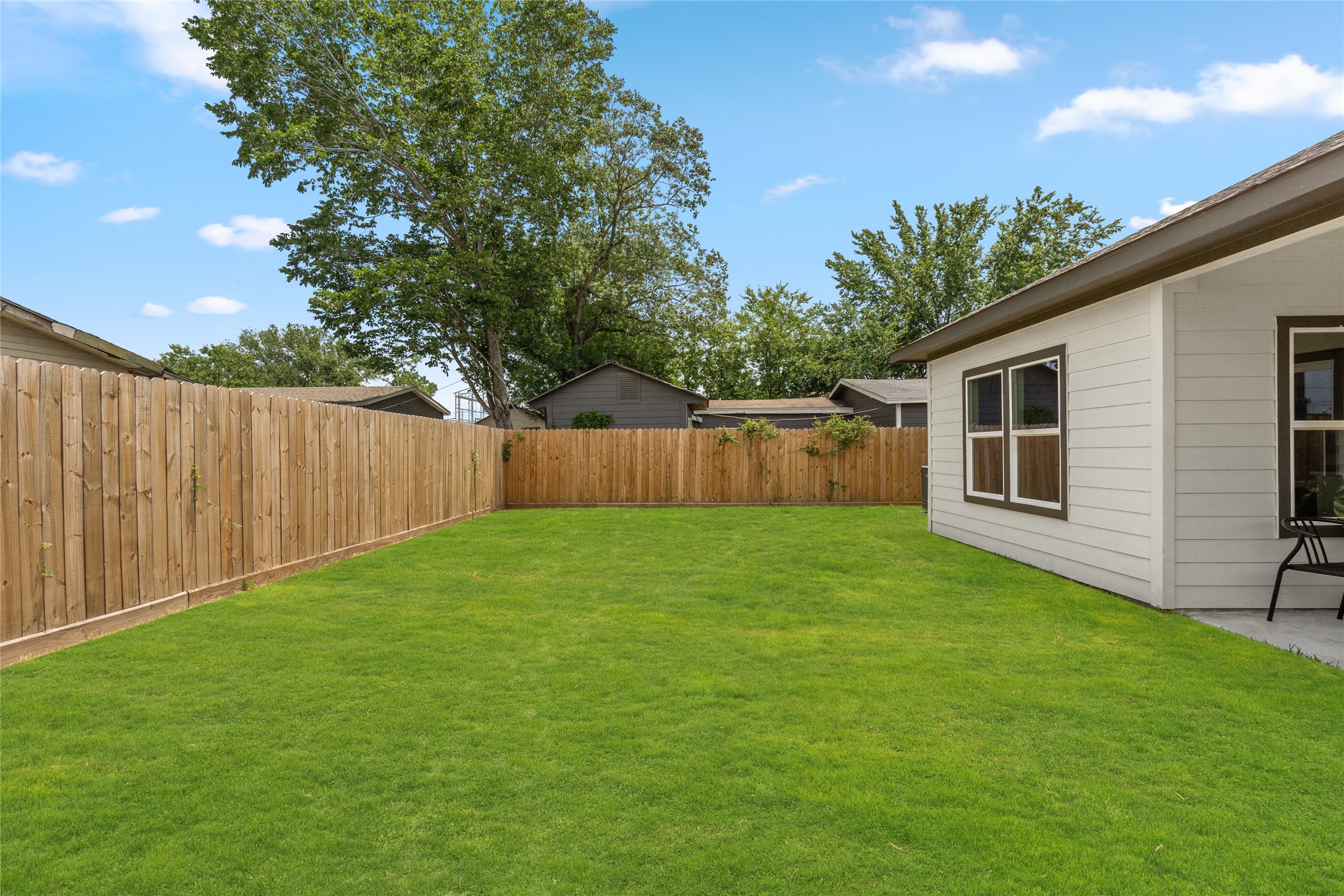 14307 Laredo Street Houston, TX 77015 - Photo 34 of 38 a view of a backyard with a garden