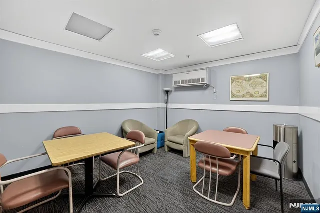 a view of a lake with a city