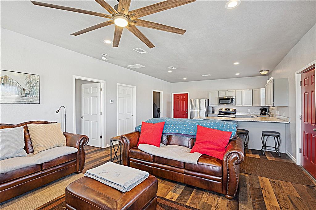 Tbd Tbd Cr-1990 Chico, TX 76431 - Photo 21 of 26 a living room with furniture and kitchen view