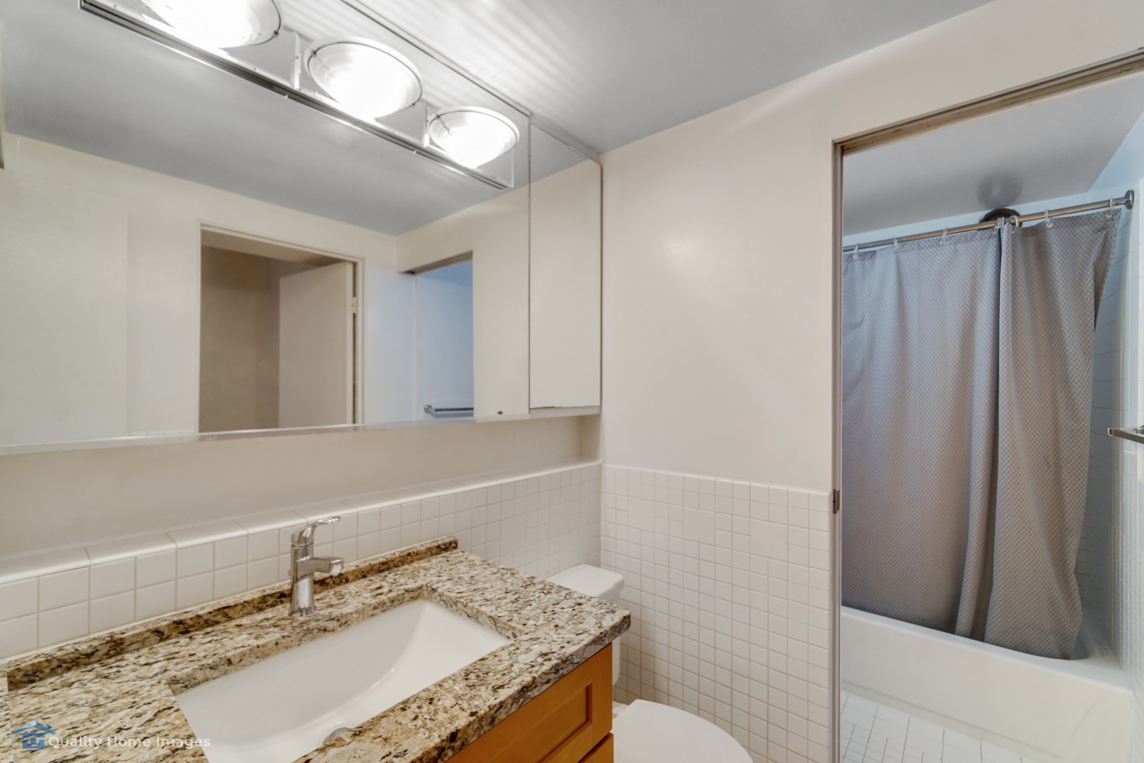40 East 9th Street, Unit 405 Chicago, IL 60605 - Photo 16 of 18 a bathroom with a sink a toilet and shower