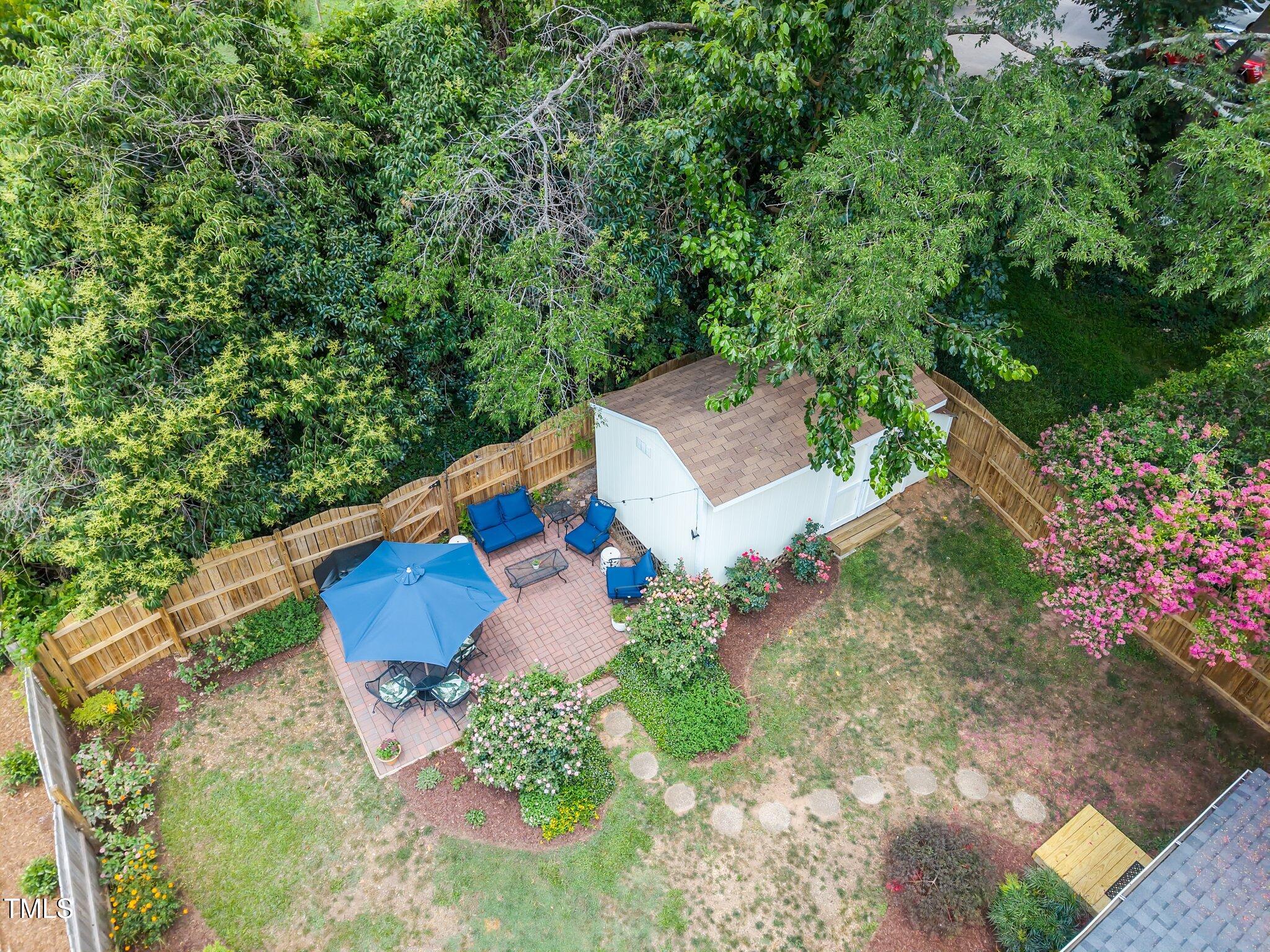 711 New Road Raleigh, NC 27608 - Photo 42 of 54 an aerial view of a house with an outdoor space