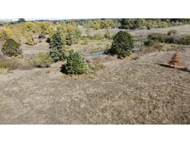 a open area with mountains in the background