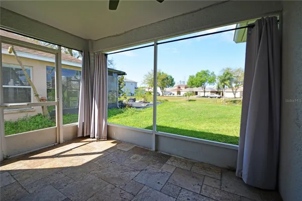 a view of a porch