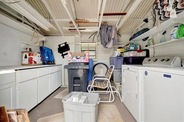 a room with storage and utility
