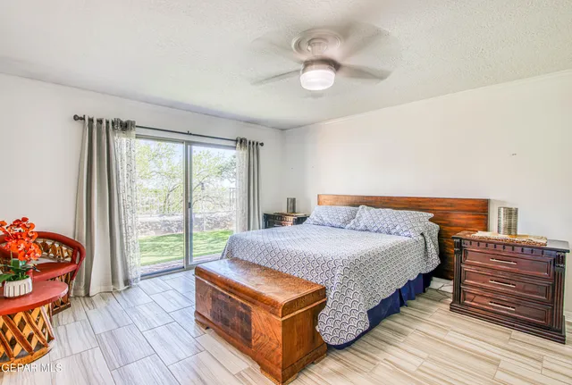 a view of a backyard with a garden