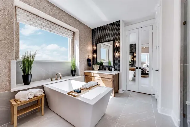 a room with sink and furniture