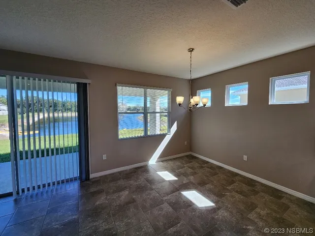 a view of a livingroom with a chandelier