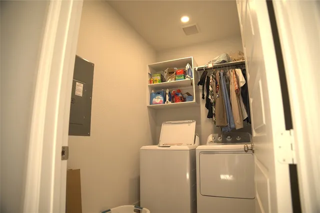 a view of storage and utility room