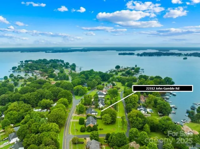 a view of a lake and outdoor space