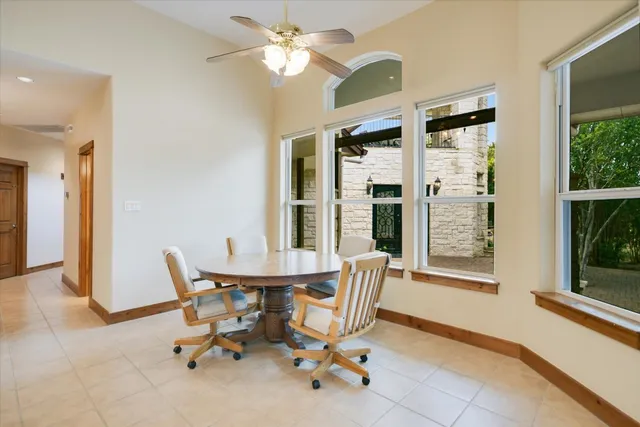 a view of a chandelier and closet in a room