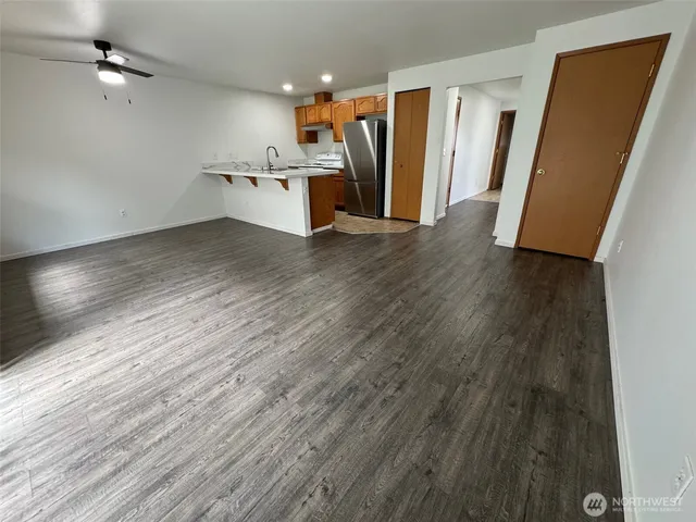 wooden floor in an empty room