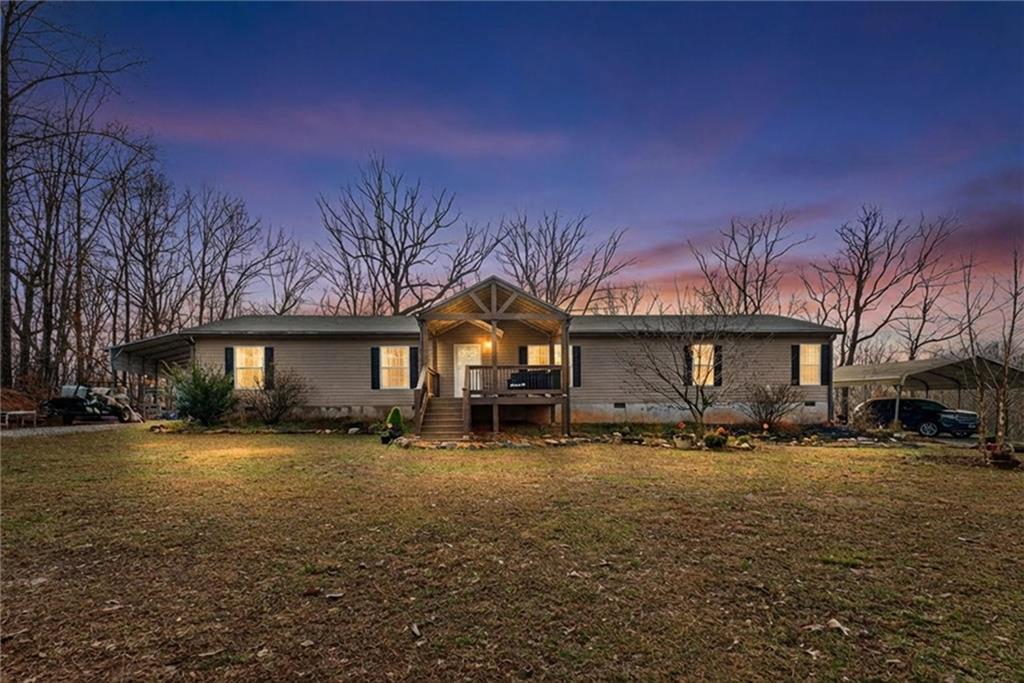 a house view with a outdoor space