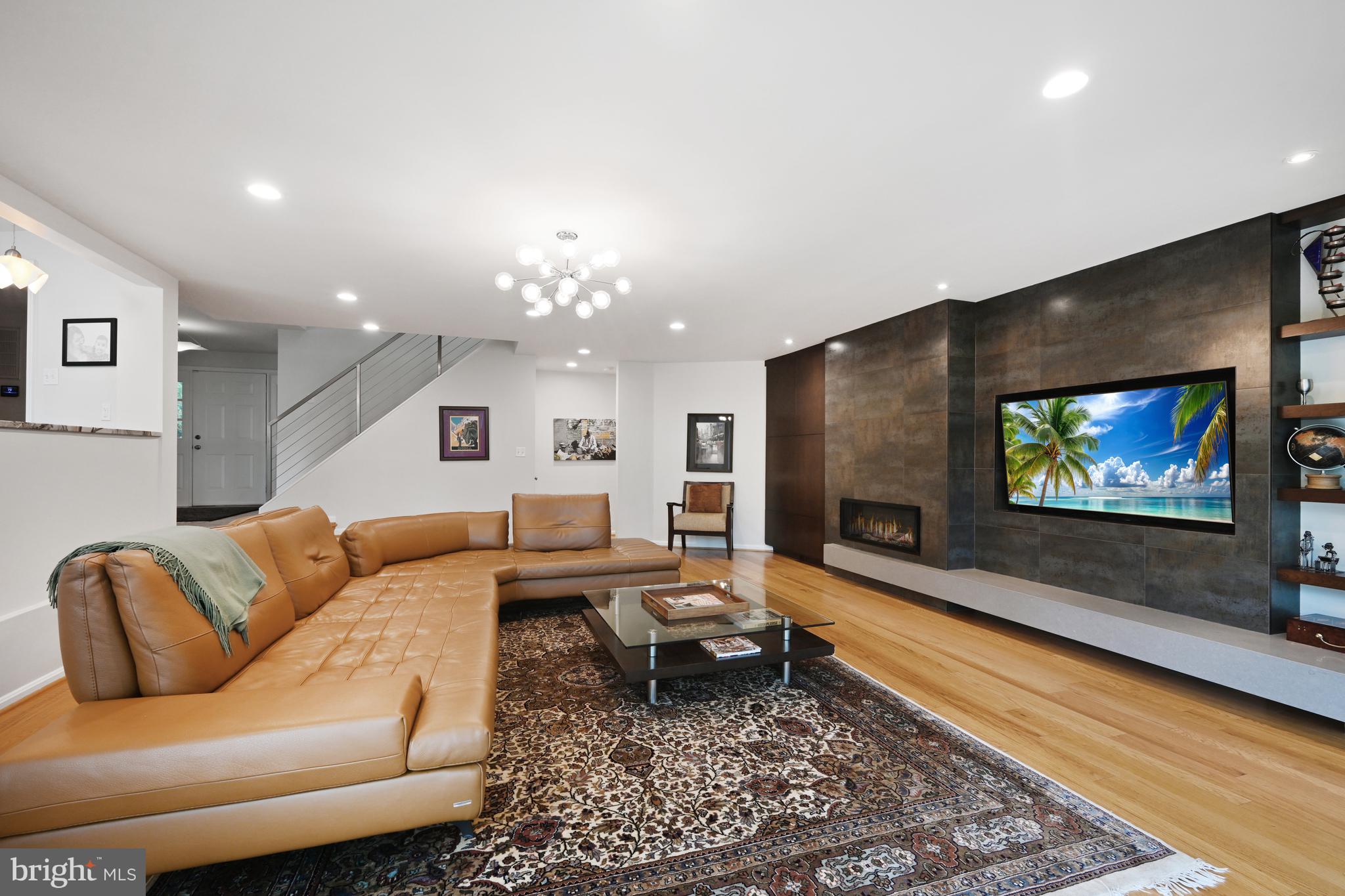 8811 Jones Mill Road Chevy Chase, MD 20815 - Photo 7 of 44 Living/Family Room with gas fireplace