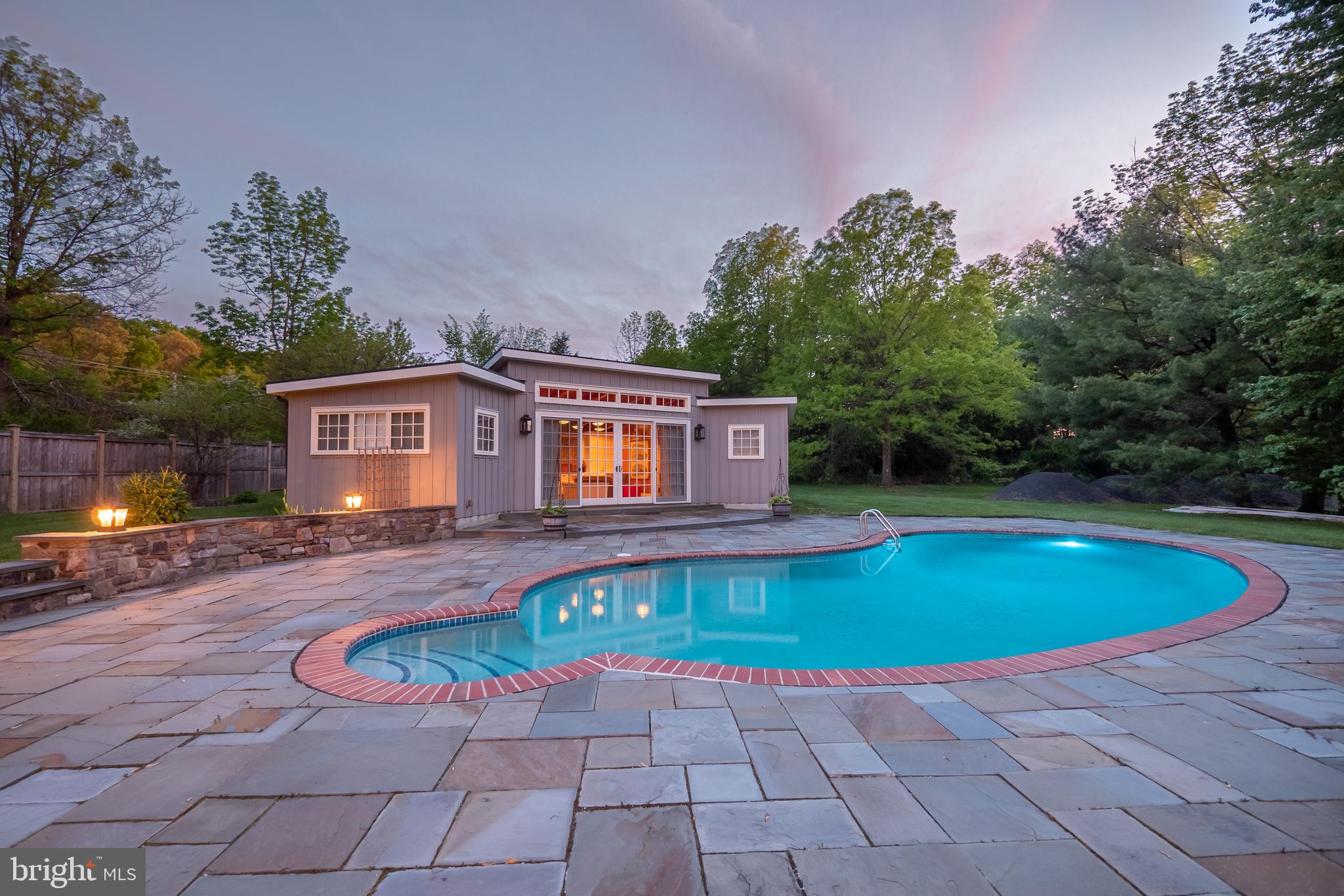 3056 Ridge Road Perkasie, PA 18944 - Photo 8 of 51 Concrete in-ground pool with brick coping.