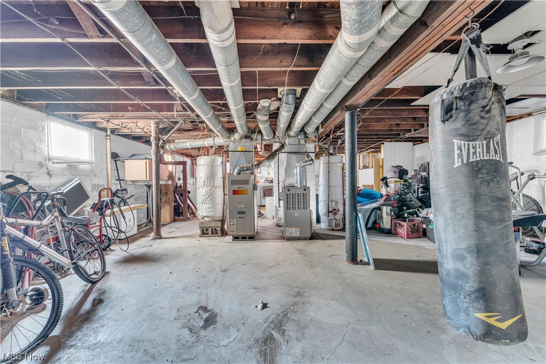 3550 Bosworth Road Cleveland, OH 44111 - Photo 40 of 43 Basement featuring heating utilities and water heater