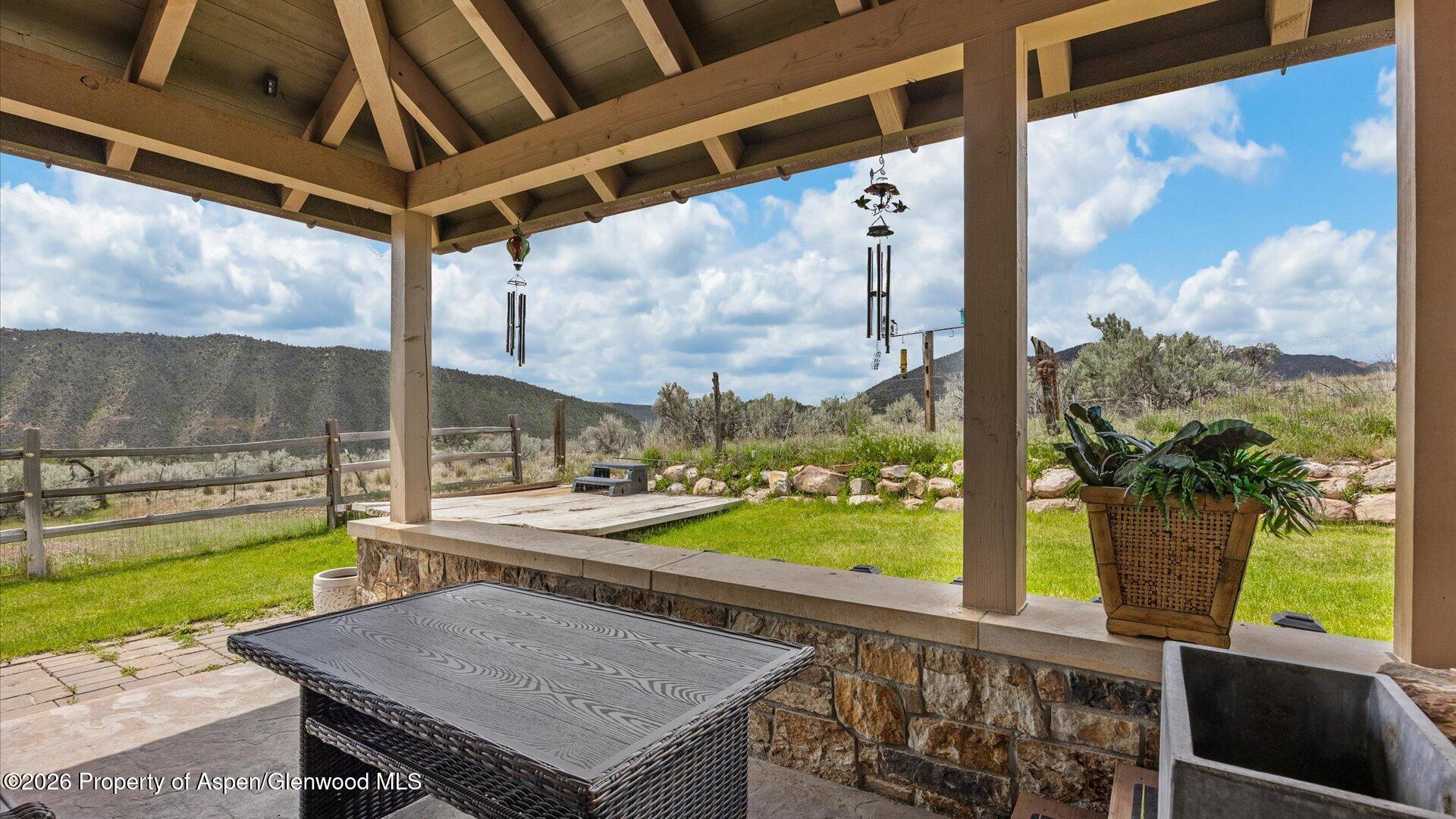 829 Ute Circle New Castle, CO 81647 - Photo 34 of 37 a view of an outdoor kitchen