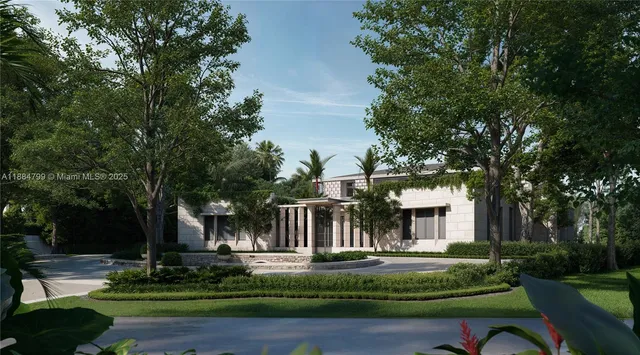 a front view of a house with a window and outdoor space