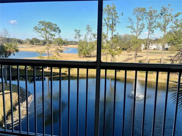 a view of a balcony