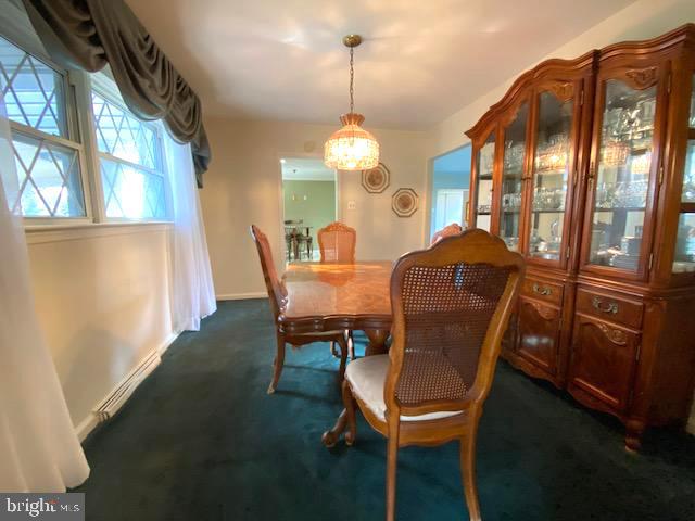 2083 Williamsburg Road Huntingdon Valley, PA 19006 - Photo 39 of 46 a dining room with furniture a chandelier and wooden floor