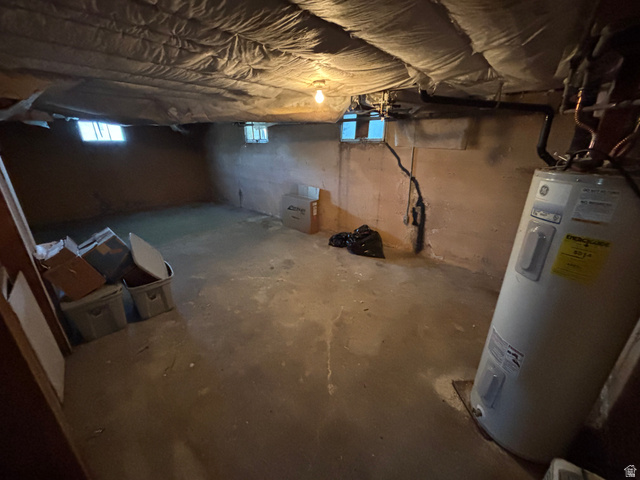 102 South Main Street Paris, ID 83261 - Photo 29 of 33 Basement with electric water heater and plenty of natural light