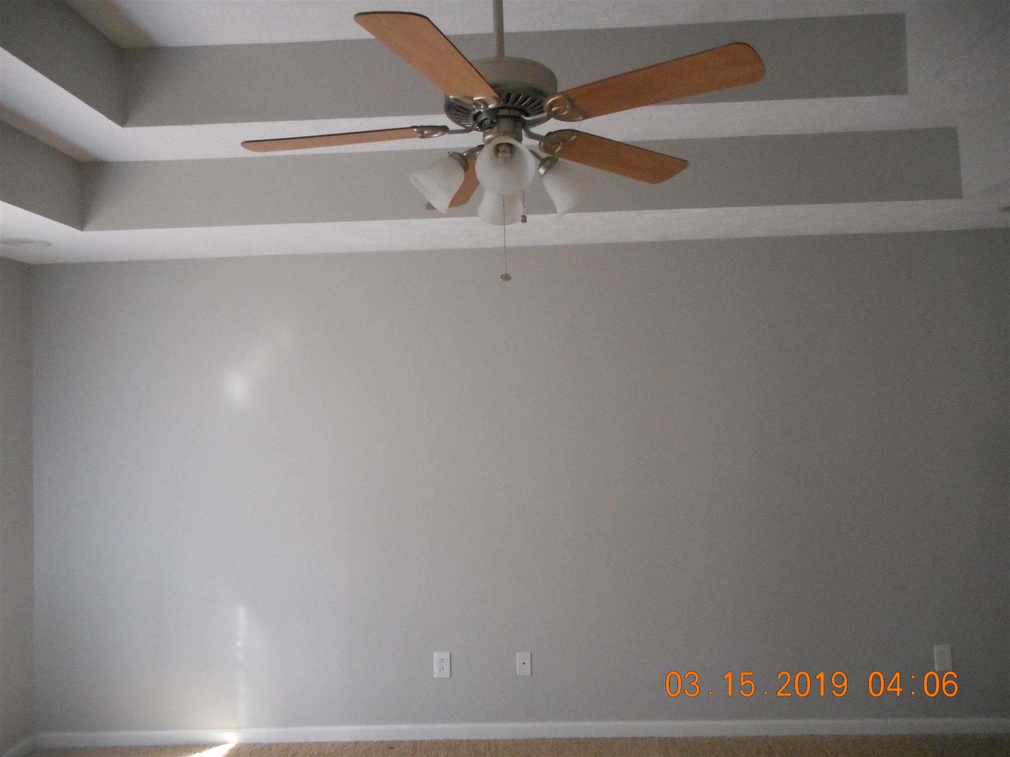 Master Bedroom has double tray ceilings. 