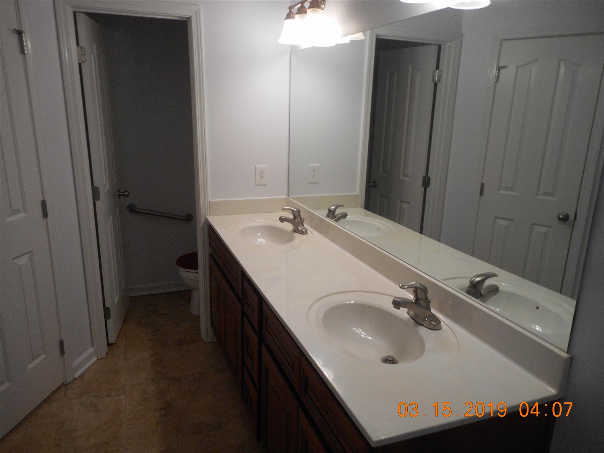 Double vanity in your master bathroom.