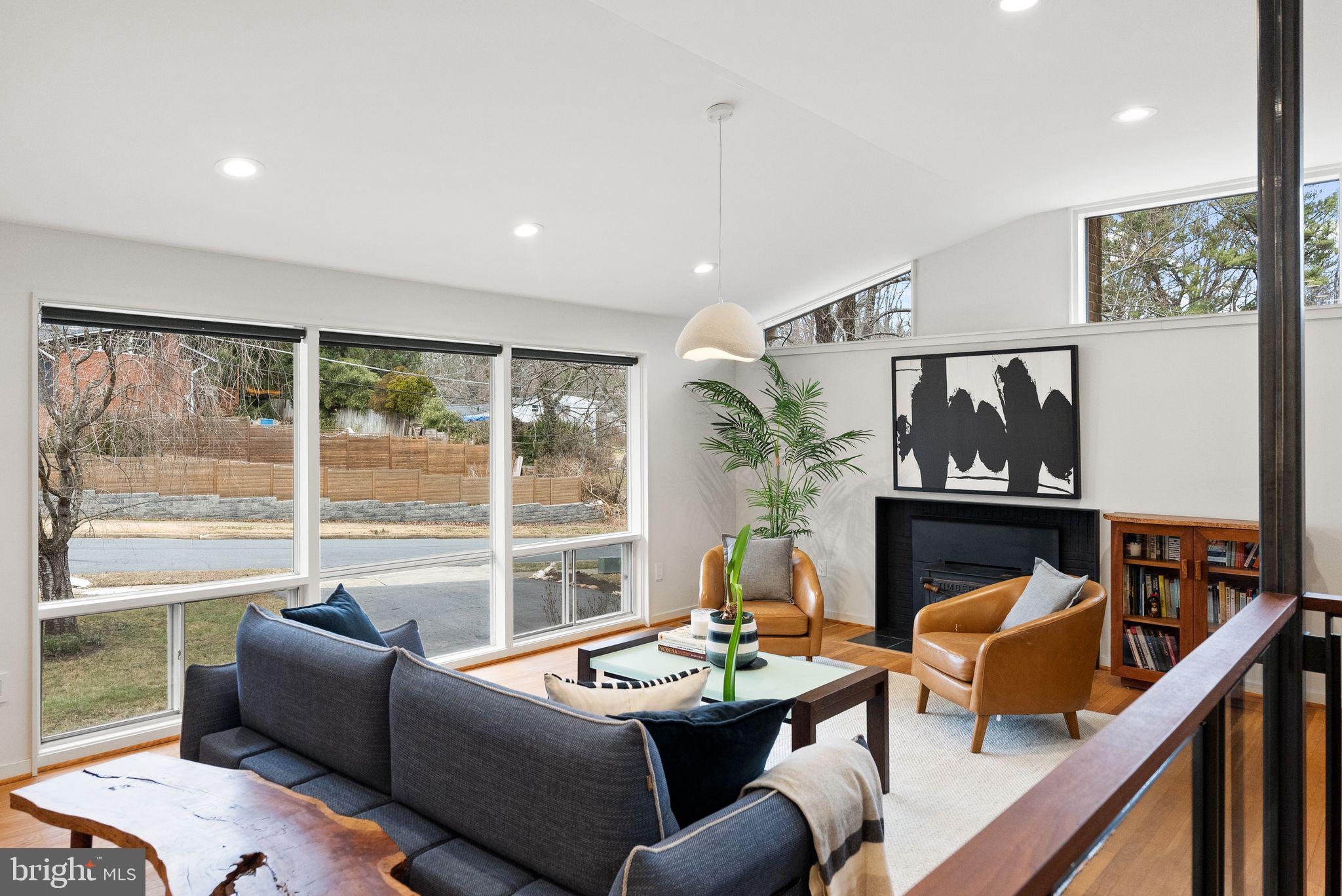 7405 Add Drive Falls Church, VA 22042 - Photo 20 of 74 a living room with furniture and a large window