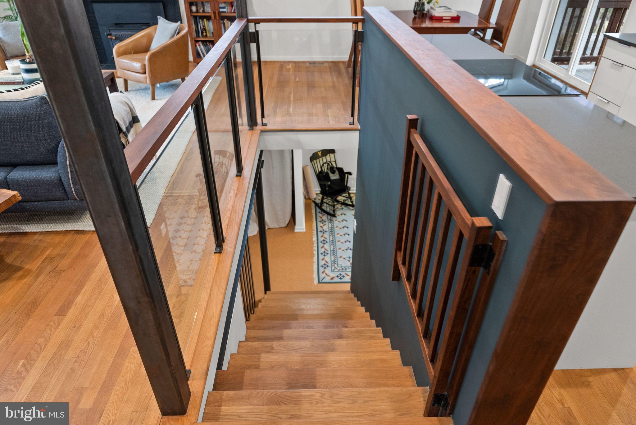 7405 Add Drive Falls Church, VA 22042 - Photo 31 of 74 Gorgeous walnut details, gate for children or pets