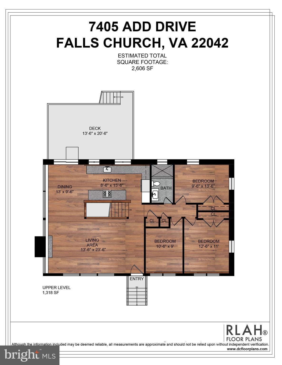 7405 Add Drive Falls Church, VA 22042 - Photo 73 of 74 Upper level floorplans