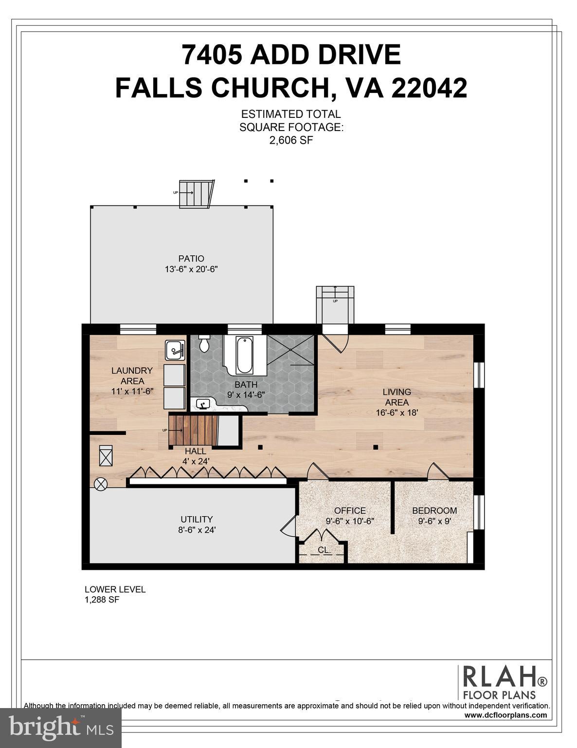 7405 Add Drive Falls Church, VA 22042 - Photo 74 of 74 Lower level floorplans