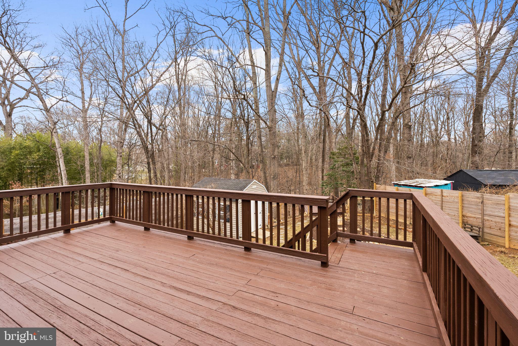 7405 Add Drive Falls Church, VA 22042 - Photo 54 of 74 a view of balcony with wooden floor and fence