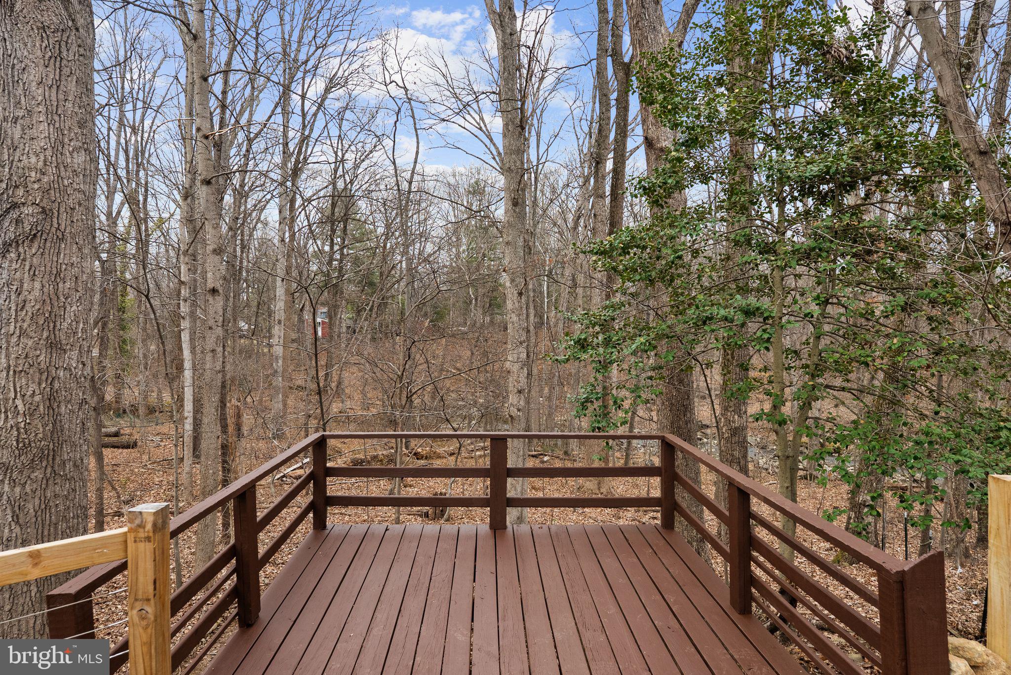 7405 Add Drive Falls Church, VA 22042 - Photo 57 of 74 a view of backyard with deck and wooden floor