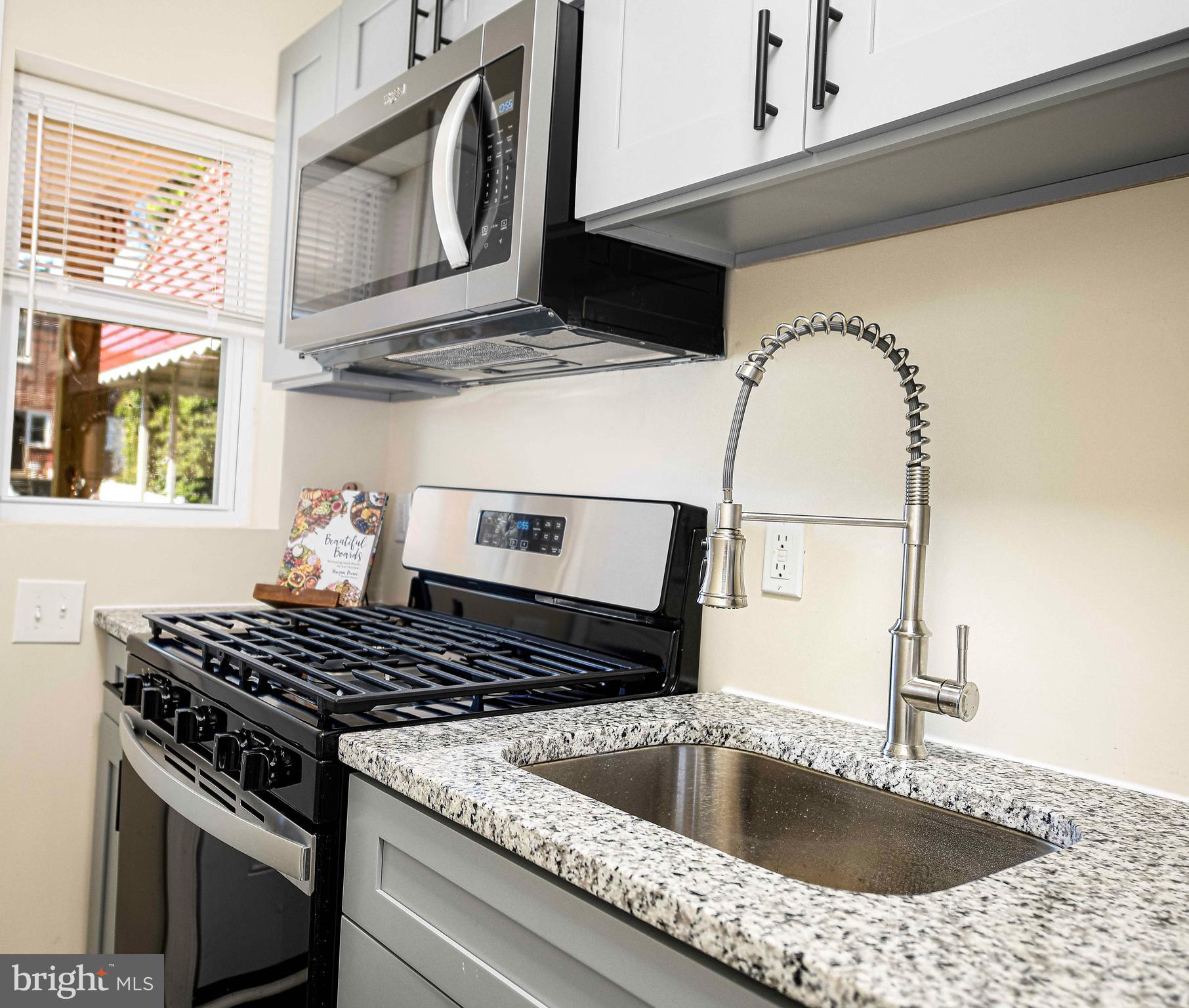5332 Cuthbert Avenue Baltimore, MD 21215 - Photo 7 of 33 a kitchen with a stove and a sink