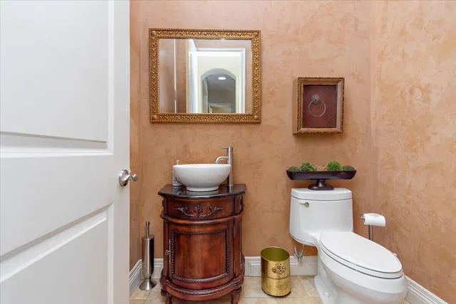 a view of a yard with an outdoor space