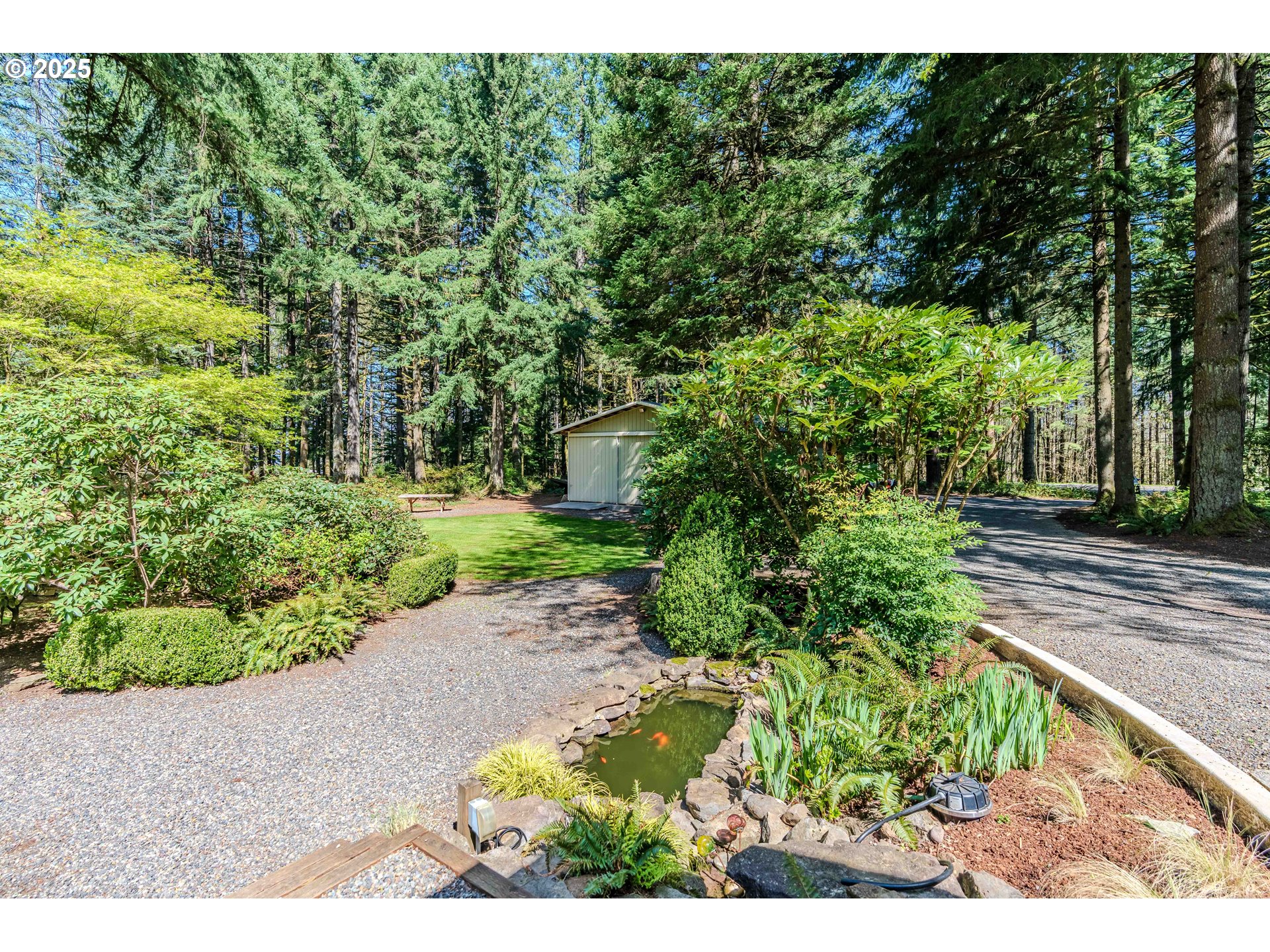 41920 Southeast Gordon Creek Road Corbett, OR 97019 - Photo 40 of 48 a view of a garden with plants