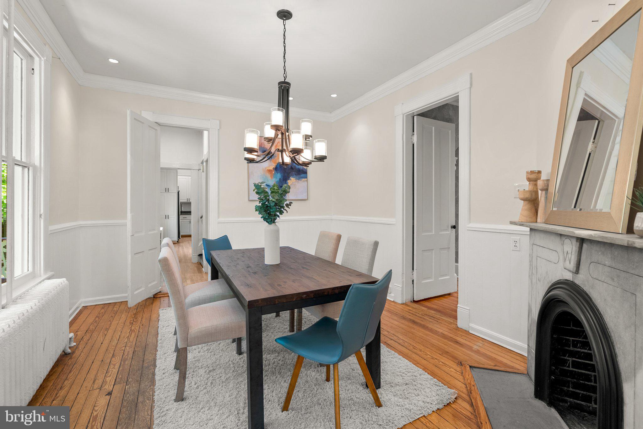 1102 Edgevale Road Silver Spring, MD 20910 - Photo 13 of 47 Dining room with chandelier