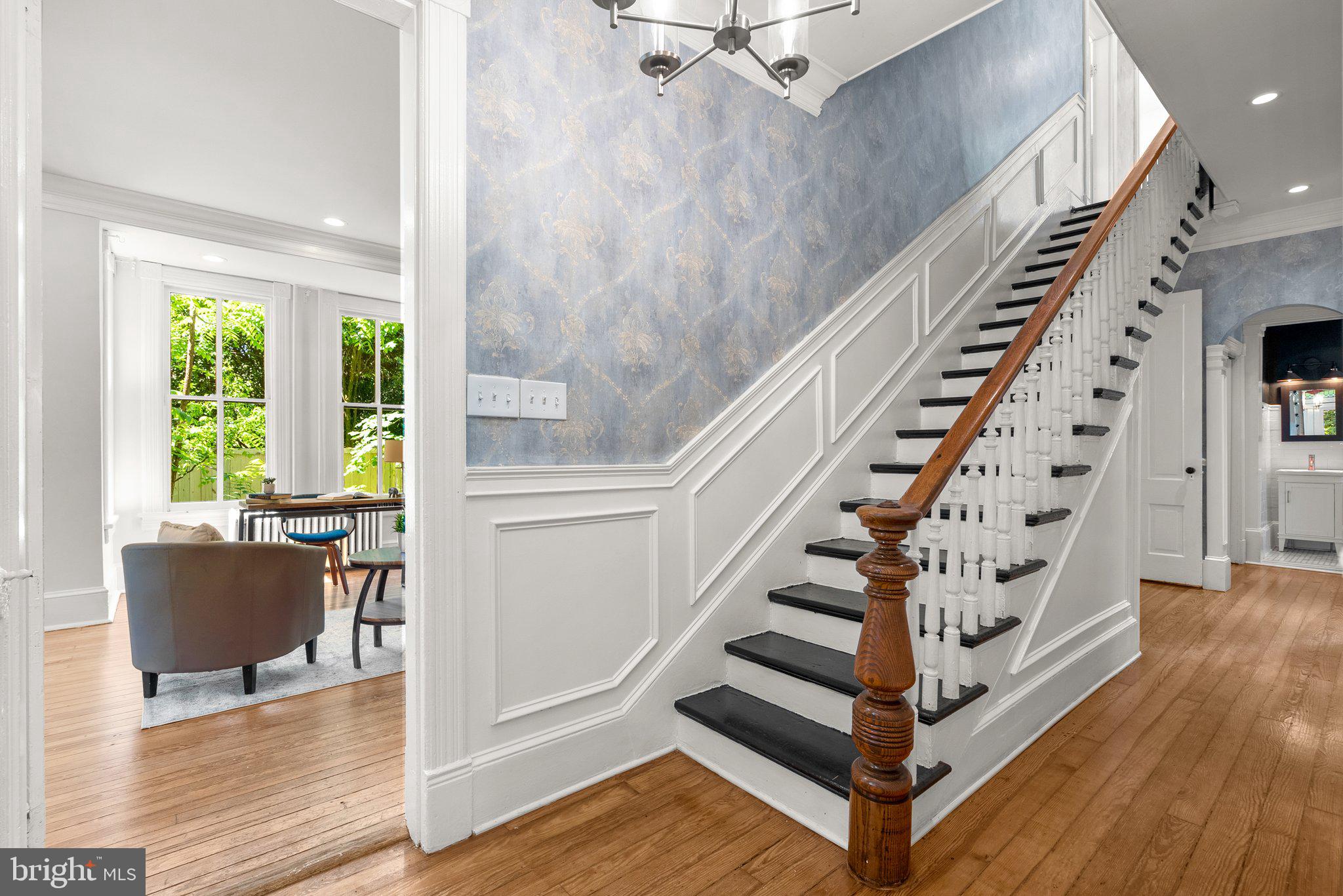 1102 Edgevale Road Silver Spring, MD 20910 - Photo 6 of 47 Staircase to 1st upper level