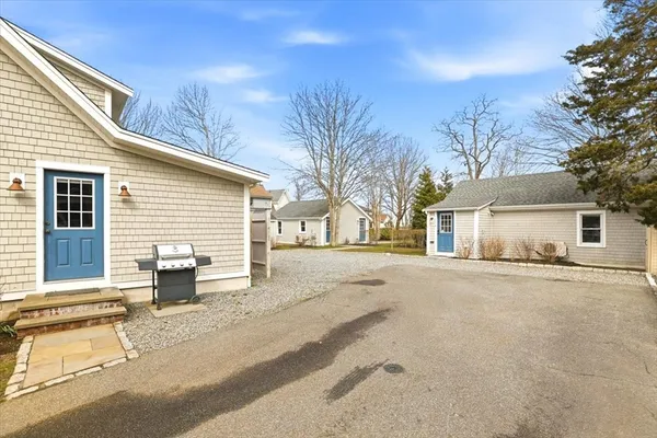 a view of a house with a patio