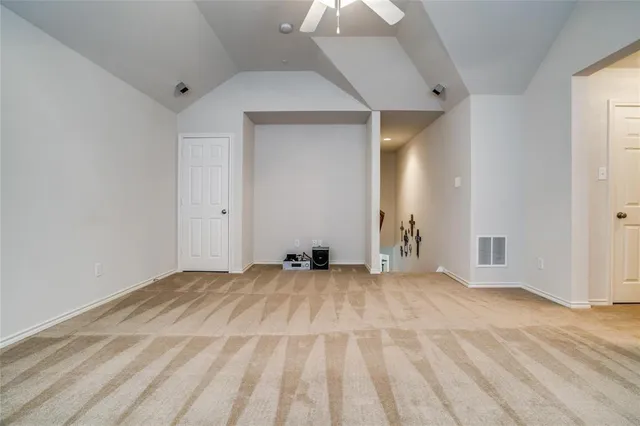a view of a livingroom with a staircase