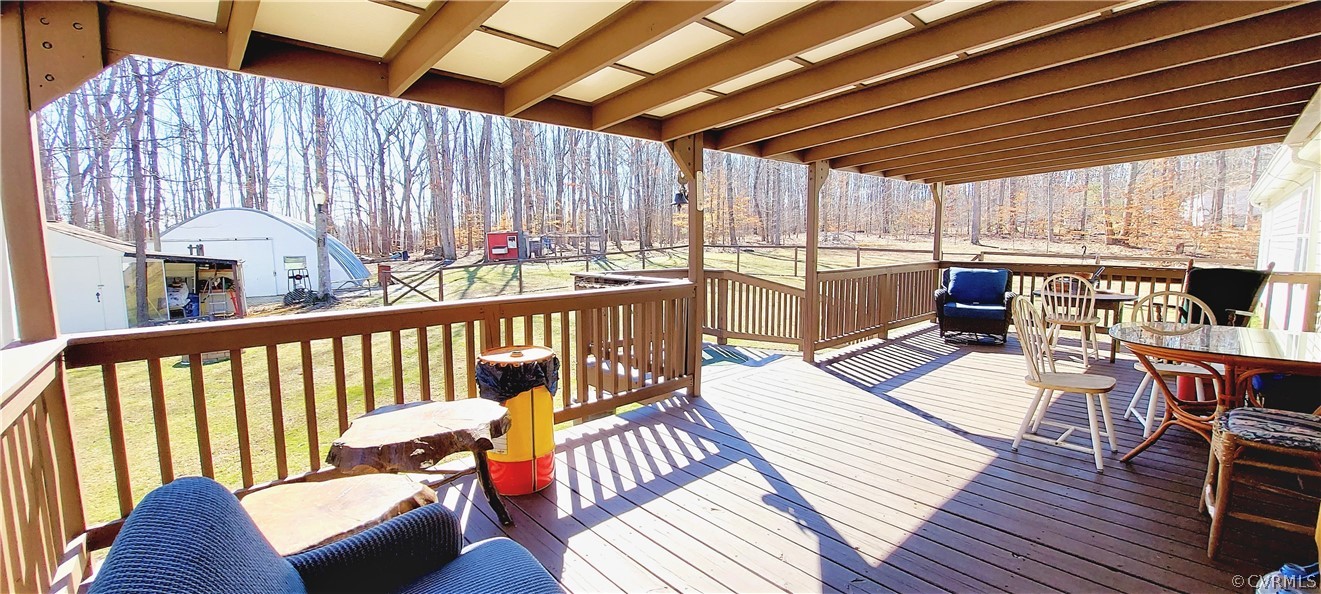 1722 Mallory Road Kents Store, VA 23084 - Photo 5 of 37 a view of balcony with couch
