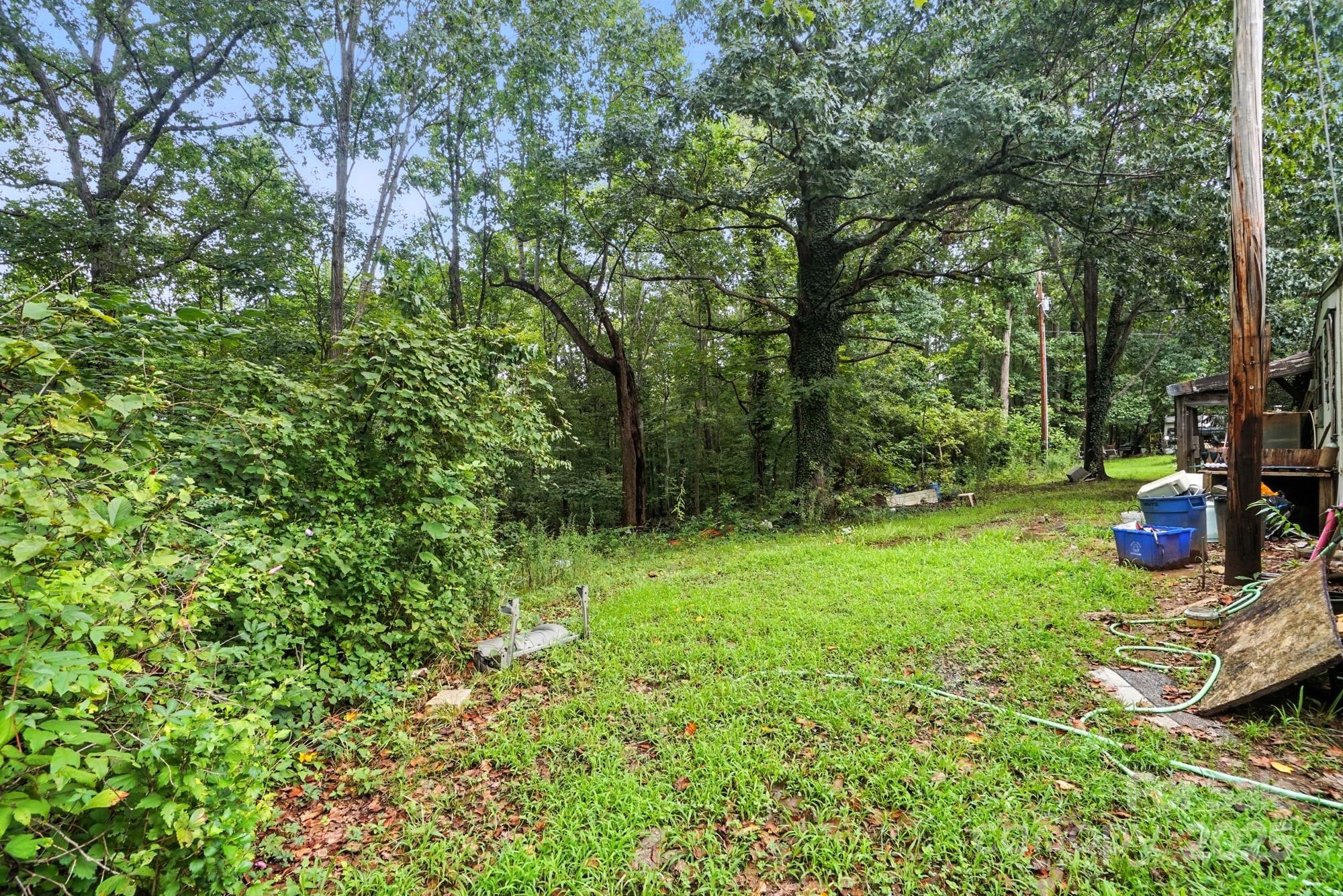 450 Dixon School Road Kings Mountain, NC 28086 - Photo 16 of 22 a view of a yard with plants and a bench
