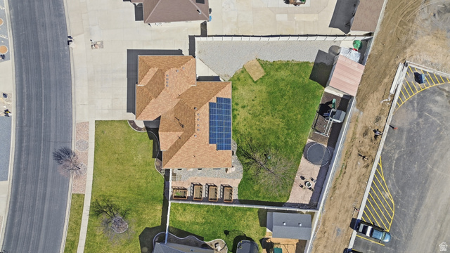 860 West 2980th Street South Logan, UT 84321 - Photo 38 of 38 Brown shingle roof with solar panels