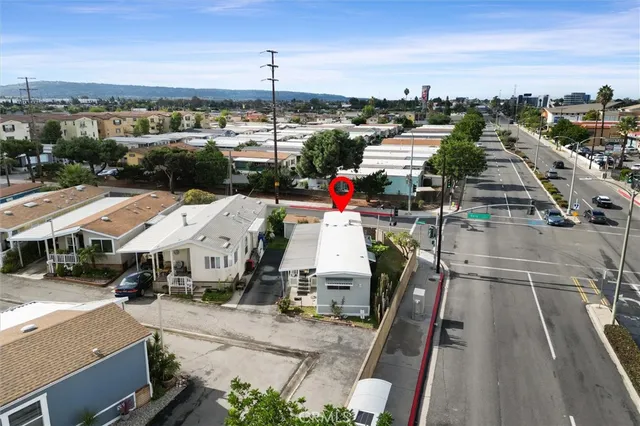 an aerial view of residential building