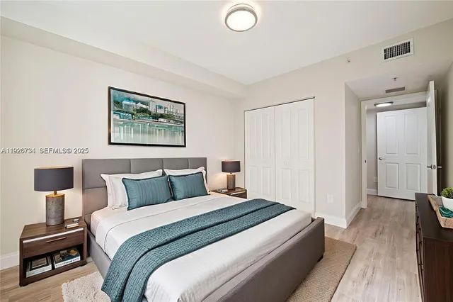 a view of a balcony with an outdoor space